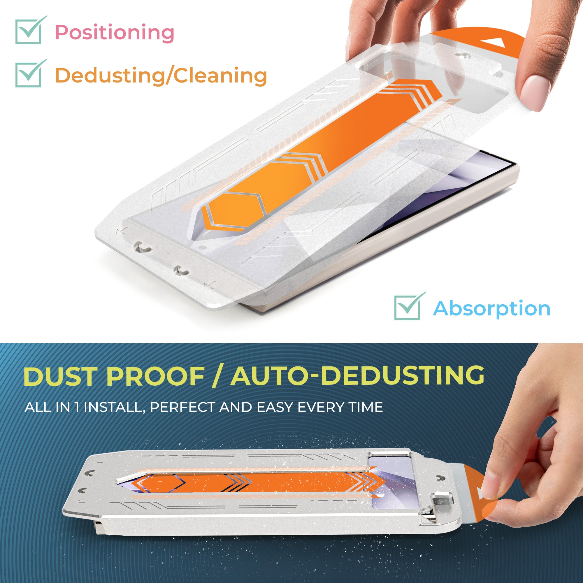 Power Theory Designed for Samsung Galaxy S25 Ultra Screen Protector Tempered Glass 9H Hardness [2 Pack]