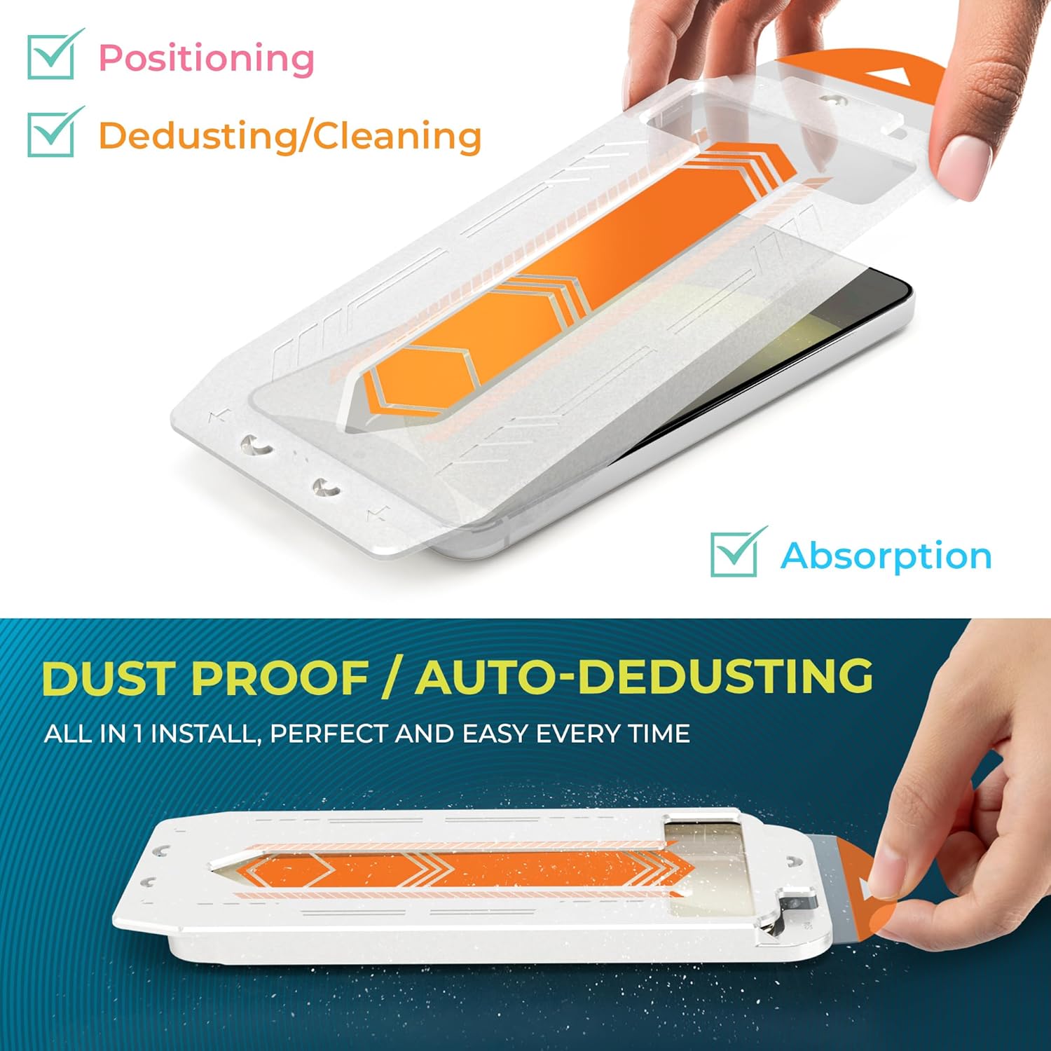 Power Theory Designed for Samsung Galaxy S25 Screen Protector Tempered Glass 9H Hardness [2 Pack]