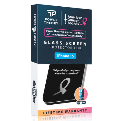 iPhone 15 Tempered Glass Screen Protector Benefitting The American Cancer Society [2-Pack] Preview #3