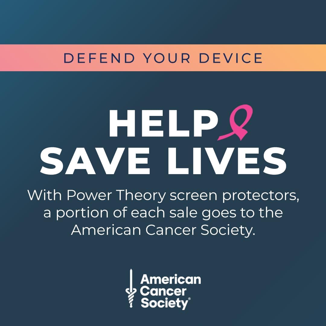Samsung S24 Tempered Glass Screen Protector Benefitting The American Cancer Society [2-Pack]