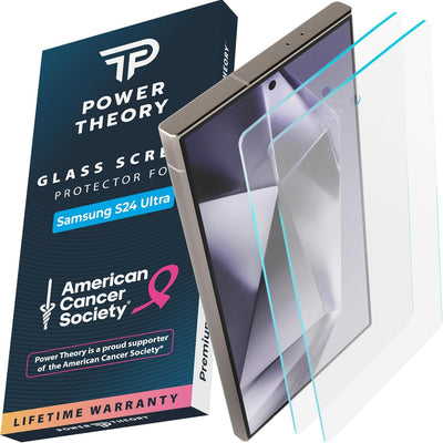 Samsung S24 Ultra Tempered Glass Screen Protector Benefitting The American Cancer Society [2-Pack] Preview #1