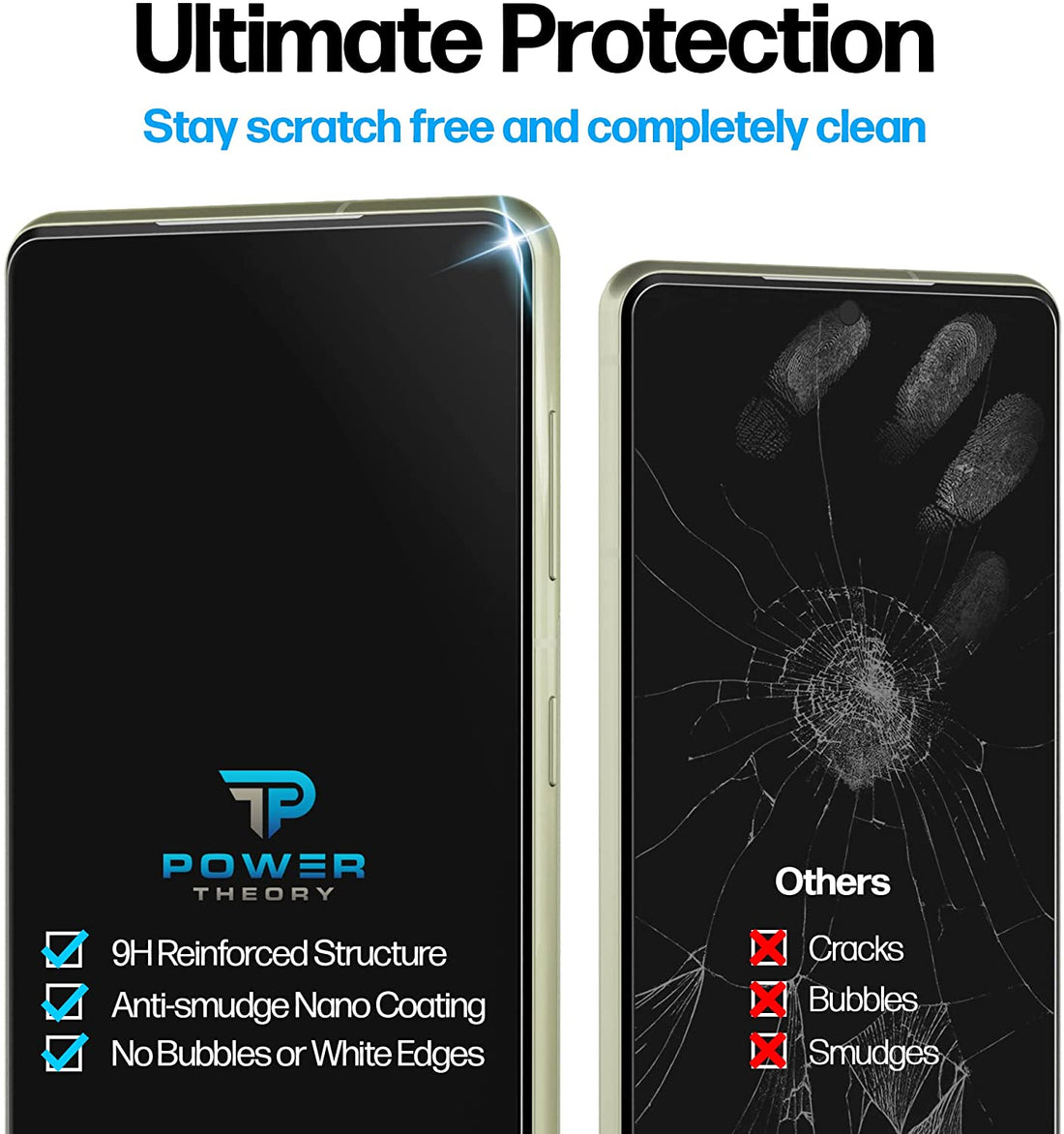 Samsung Galaxy S21 FE 5G Tempered Glass Screen Protector [2-Pack] – Power  Theory