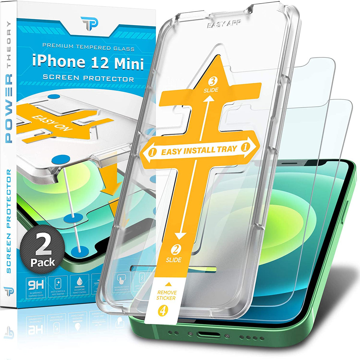 iPhone 14 Pro Tempered Glass Screen Protector [2-Pack] – Power Theory