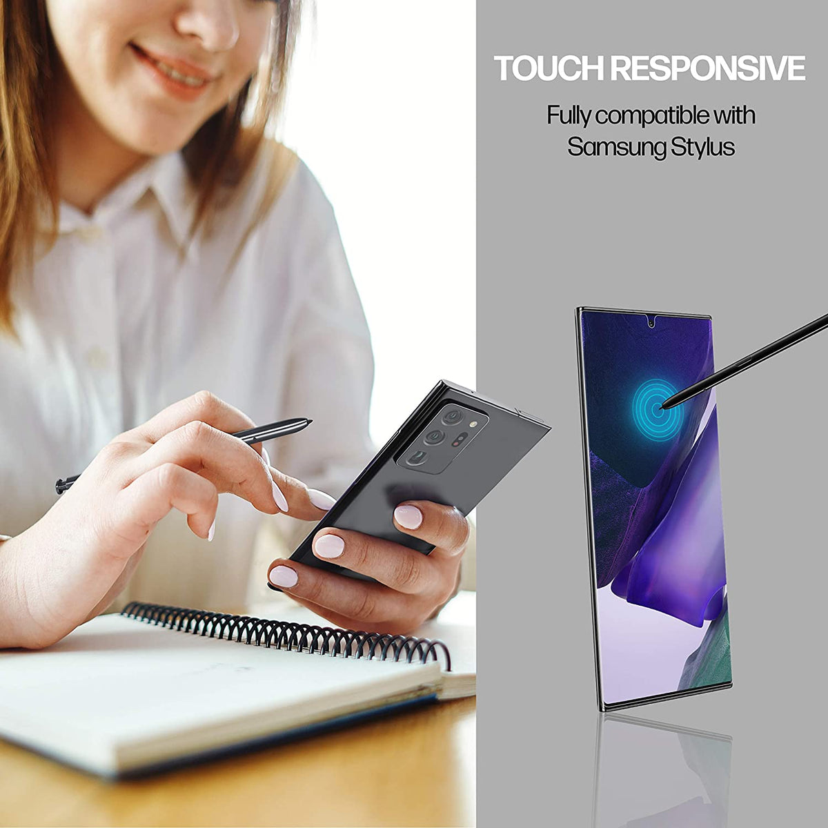 Samsung Galaxy Note 20 Ultra Anti-Scratch Screen Protector Film [2-Pack] Cover