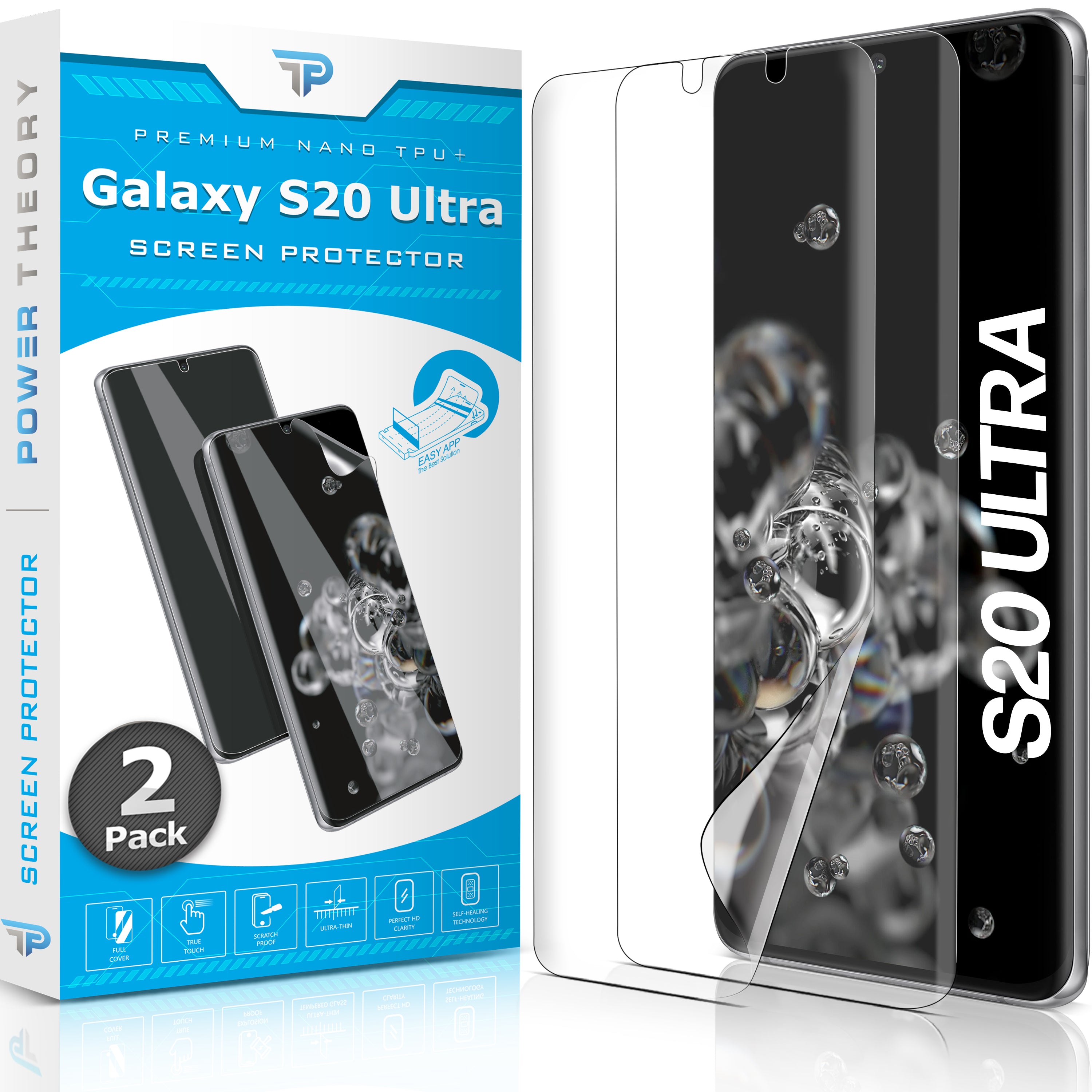 Samsung Galaxy S20 Ultra TPU Anti-Scratch Screen Protector Film [2-Pack]