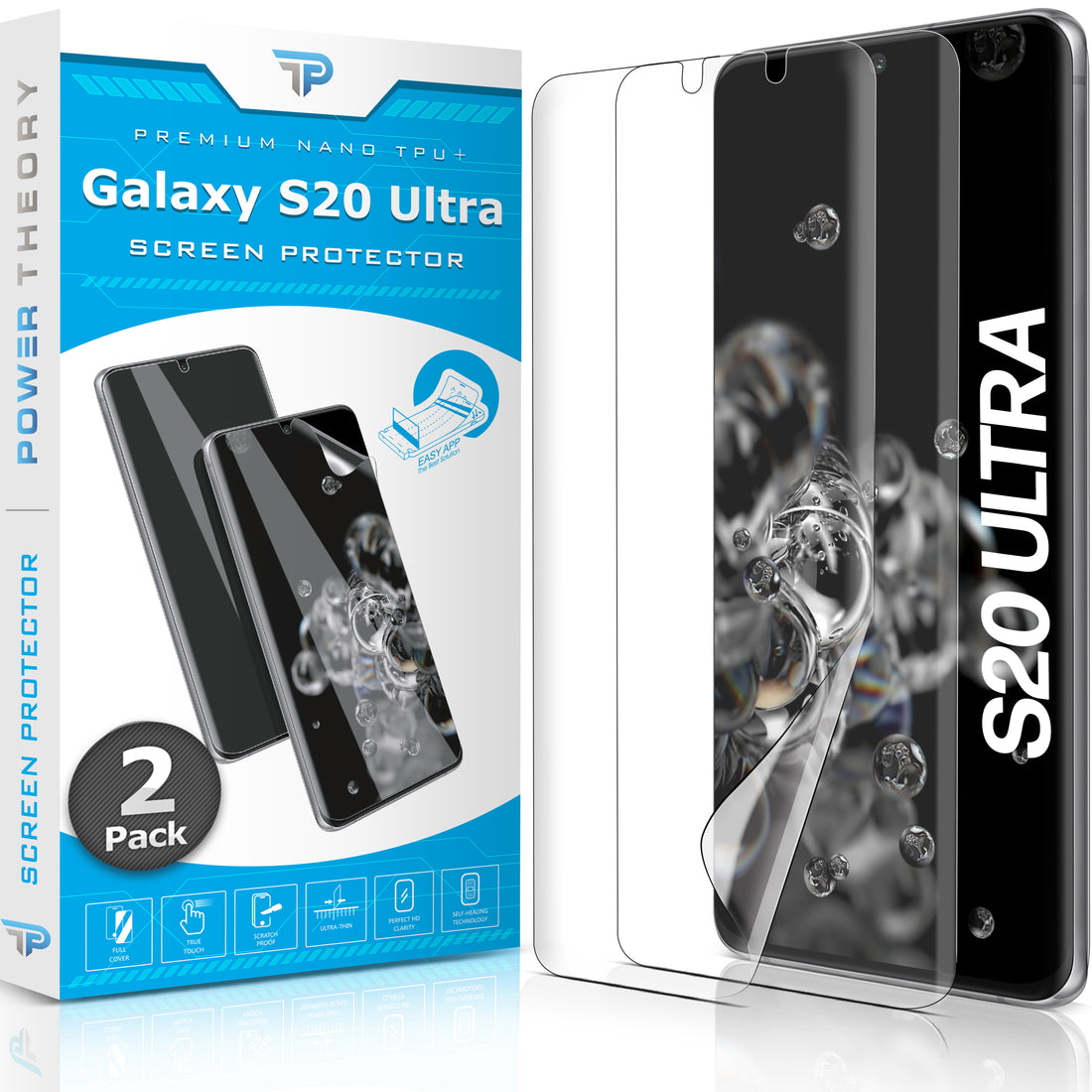 Samsung Galaxy S20 Ultra TPU Anti-Scratch Screen Protector Film [2-Pack] Preview #1