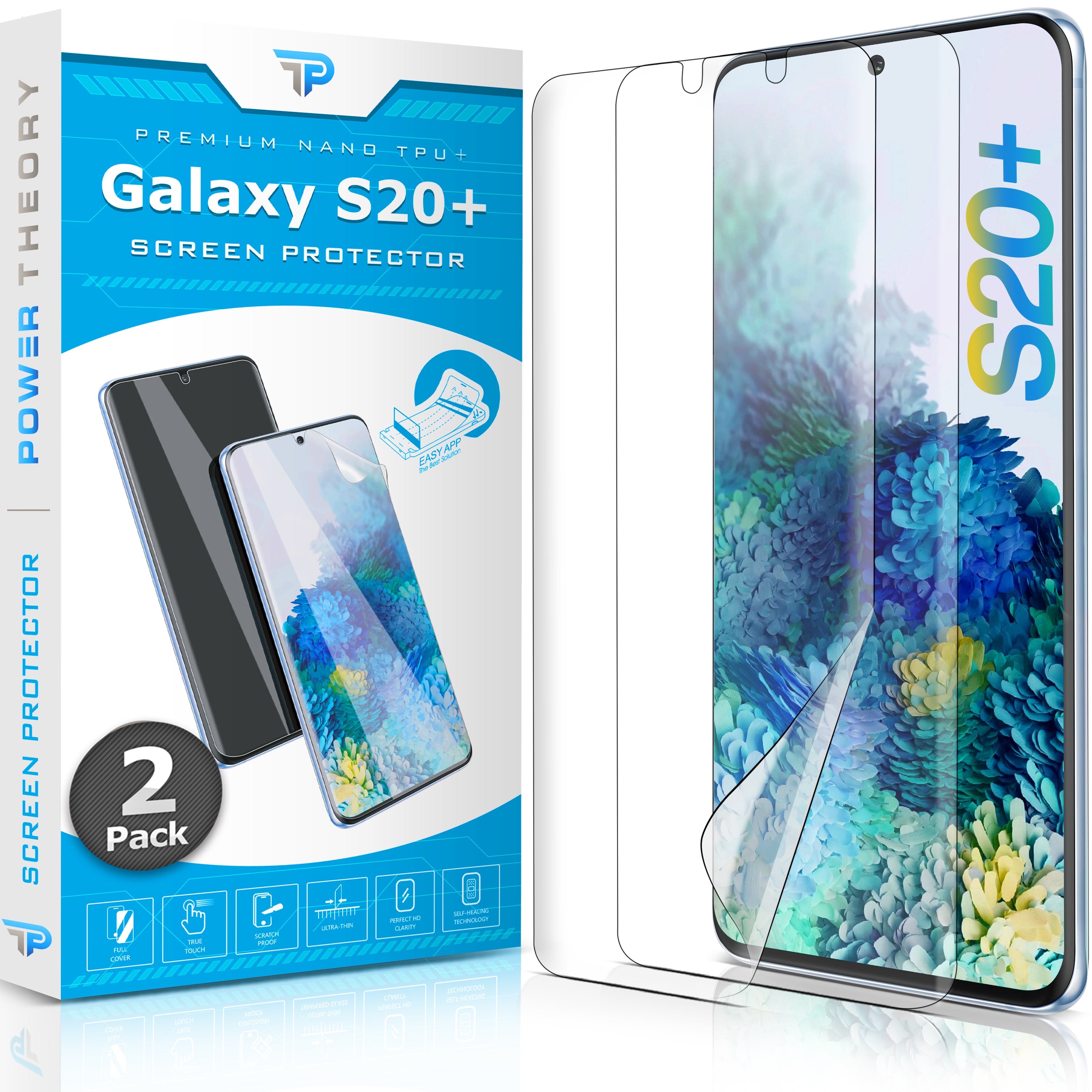 Samsung Galaxy S20 Plus TPU Anti-Scratch Screen Protector Film [2-Pack]