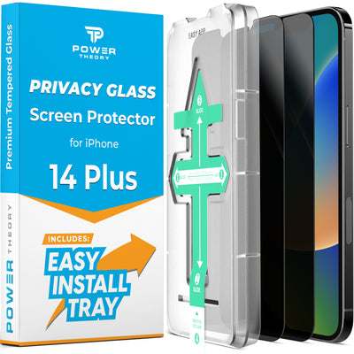 iPhone 14 Plus/iPhone 13 Pro Max Privacy Screen Protector Tempered Gla –  Power Theory