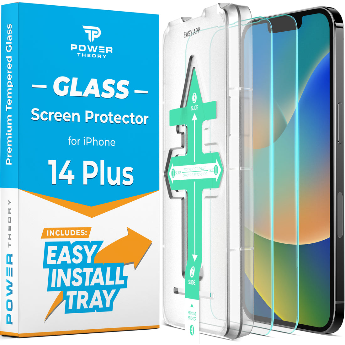 iPhone 14 Plus Tempered Glass Screen Protector [2-Pack] Preview #1