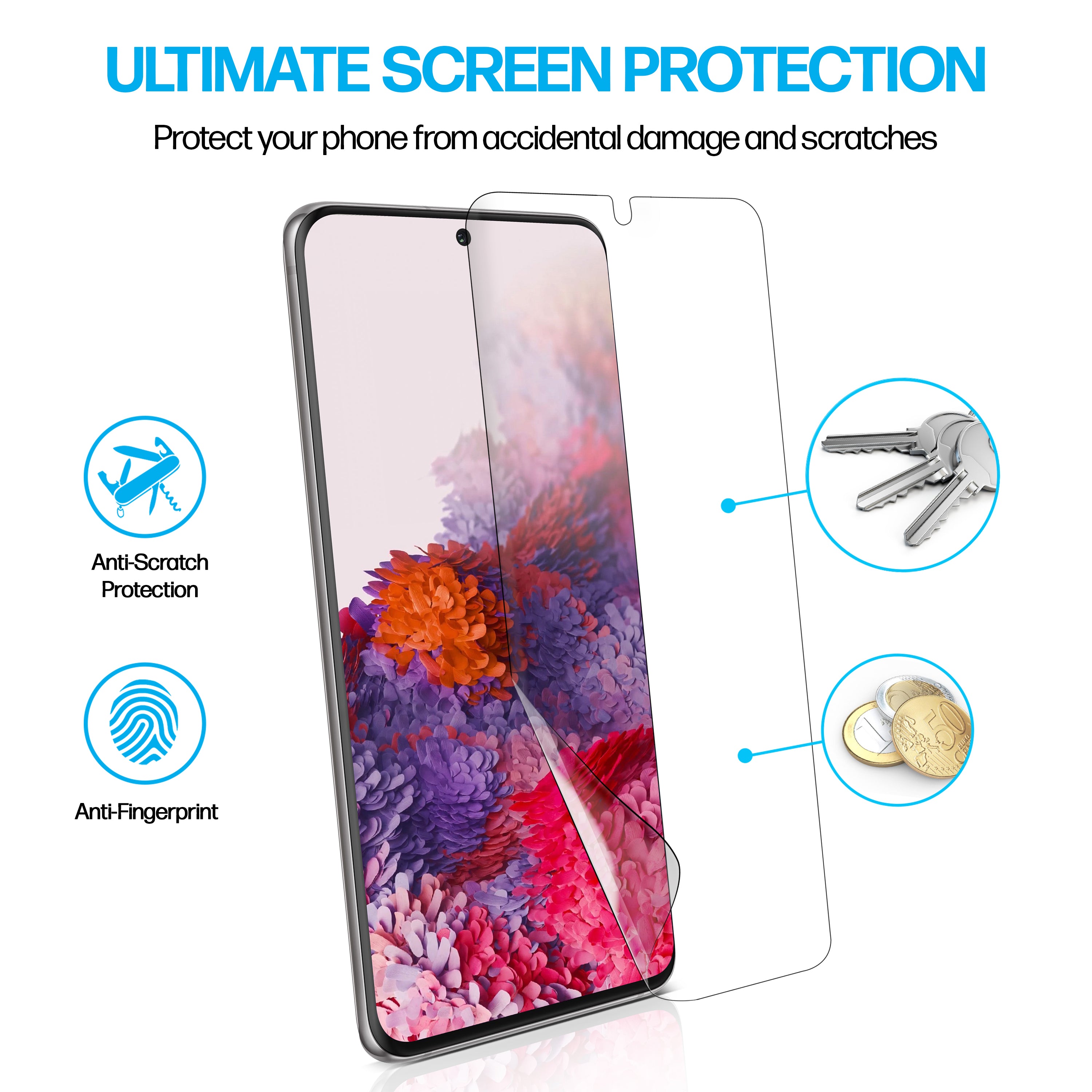 Samsung Galaxy S20 TPU Anti-Scratch Screen Protector Film [2-Pack]
