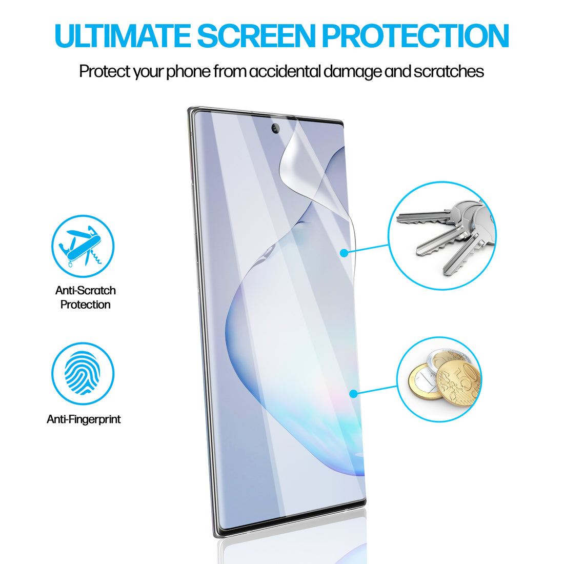 Samsung Galaxy Note 10 Plus Anti-Scratch Screen Protector Film [2-Pack] Preview #7